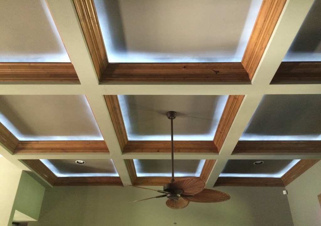 Coffered Ceiling With Wood Trim Drake Construction