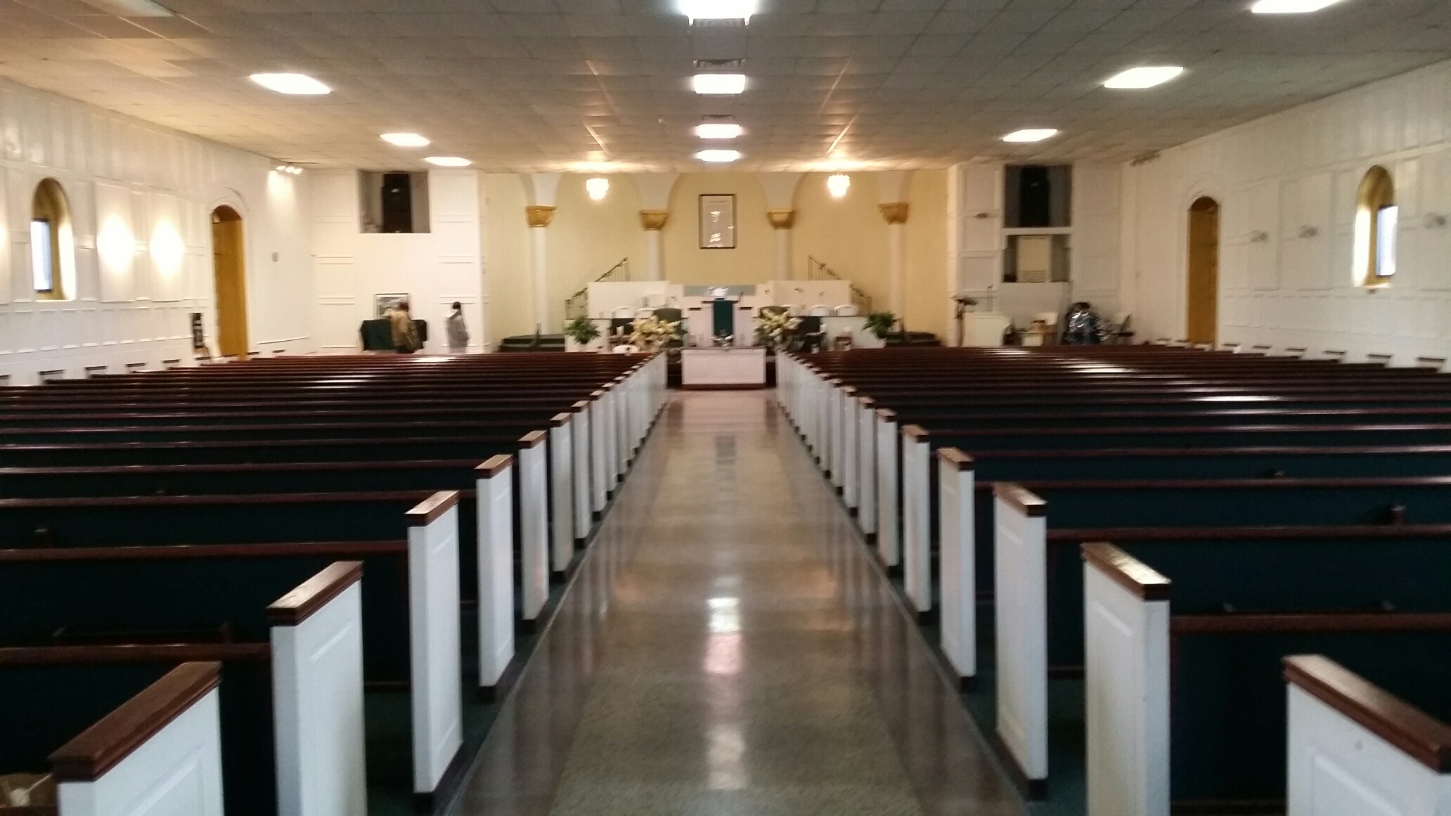 Completed church interior